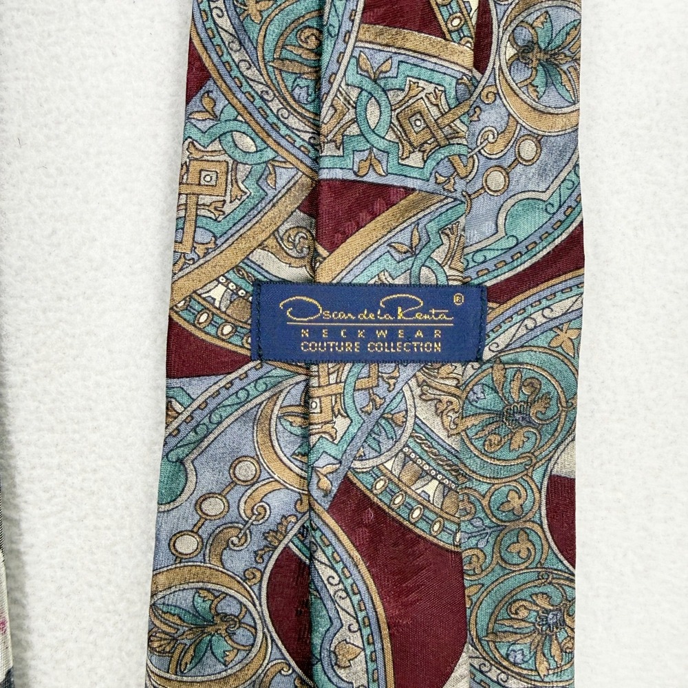 Vintage Designer Ties (Lot of 10 ) - Dior, Oscar, Chadwick, Bagutta, Talbott - Picture 6 of 16
